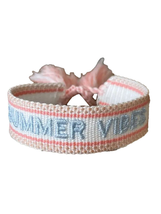 Bracciale "SUMMER VIBES" Ecru e Azzurro