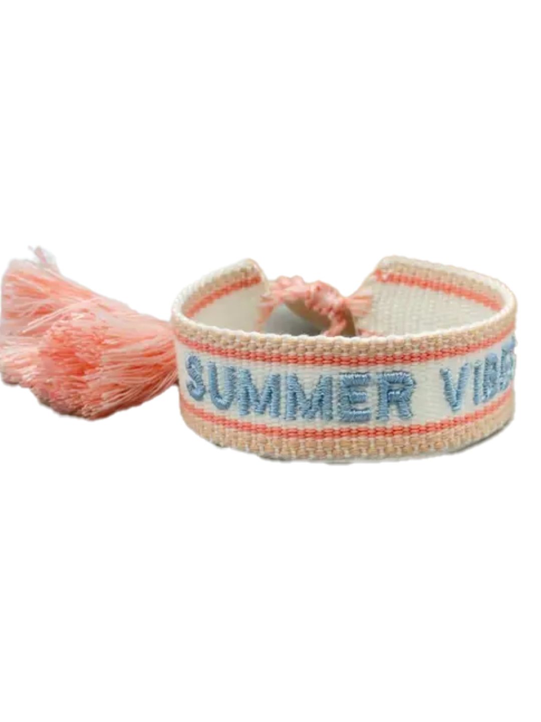 Bracciale "SUMMER VIBES" Ecru e Azzurro