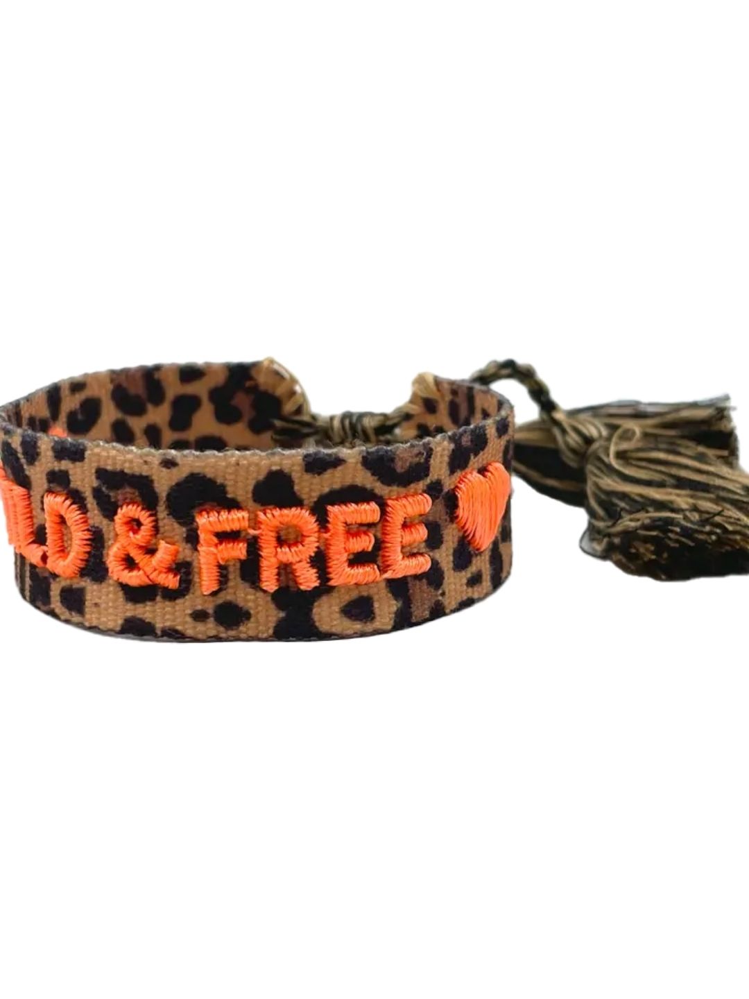 Bracciale "WILD & FREE" Leo e Arancio Fluo