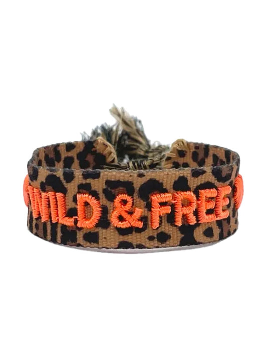Bracciale "WILD & FREE" Leo e Arancio Fluo