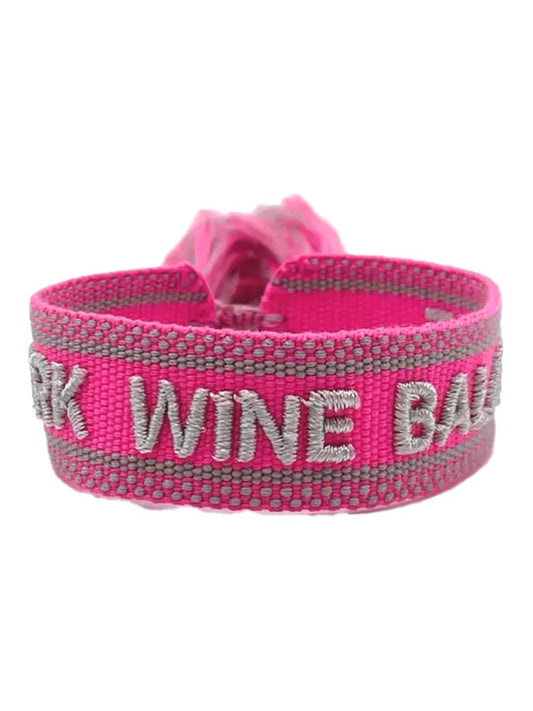 Bracciale "WORK WINE BALANCE" Fucsia e Argento