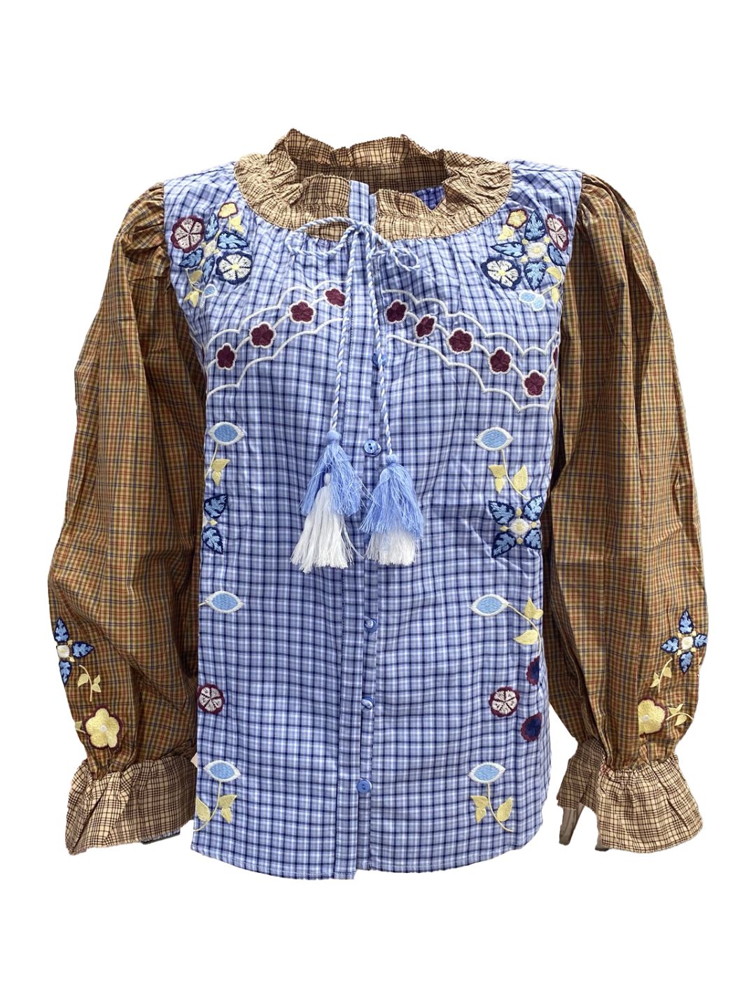 CAMICIA MARISOL MIXED CHECK-Casbah Love
