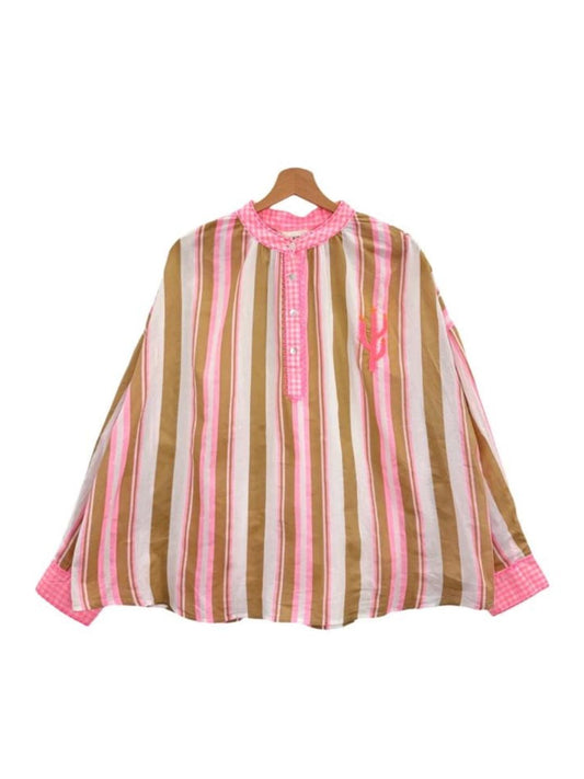 CAMICIA SAINT-TROPEZ Beije e Rosa 8963