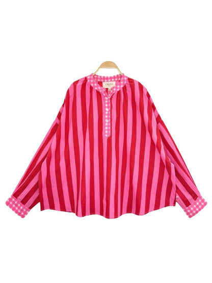 CAMICIA SAINT-TROPEZ Rosso e Rosa 8966