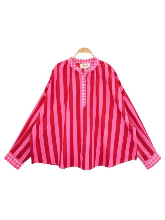 CAMICIA SAINT-TROPEZ Rosso e Rosa 8966
