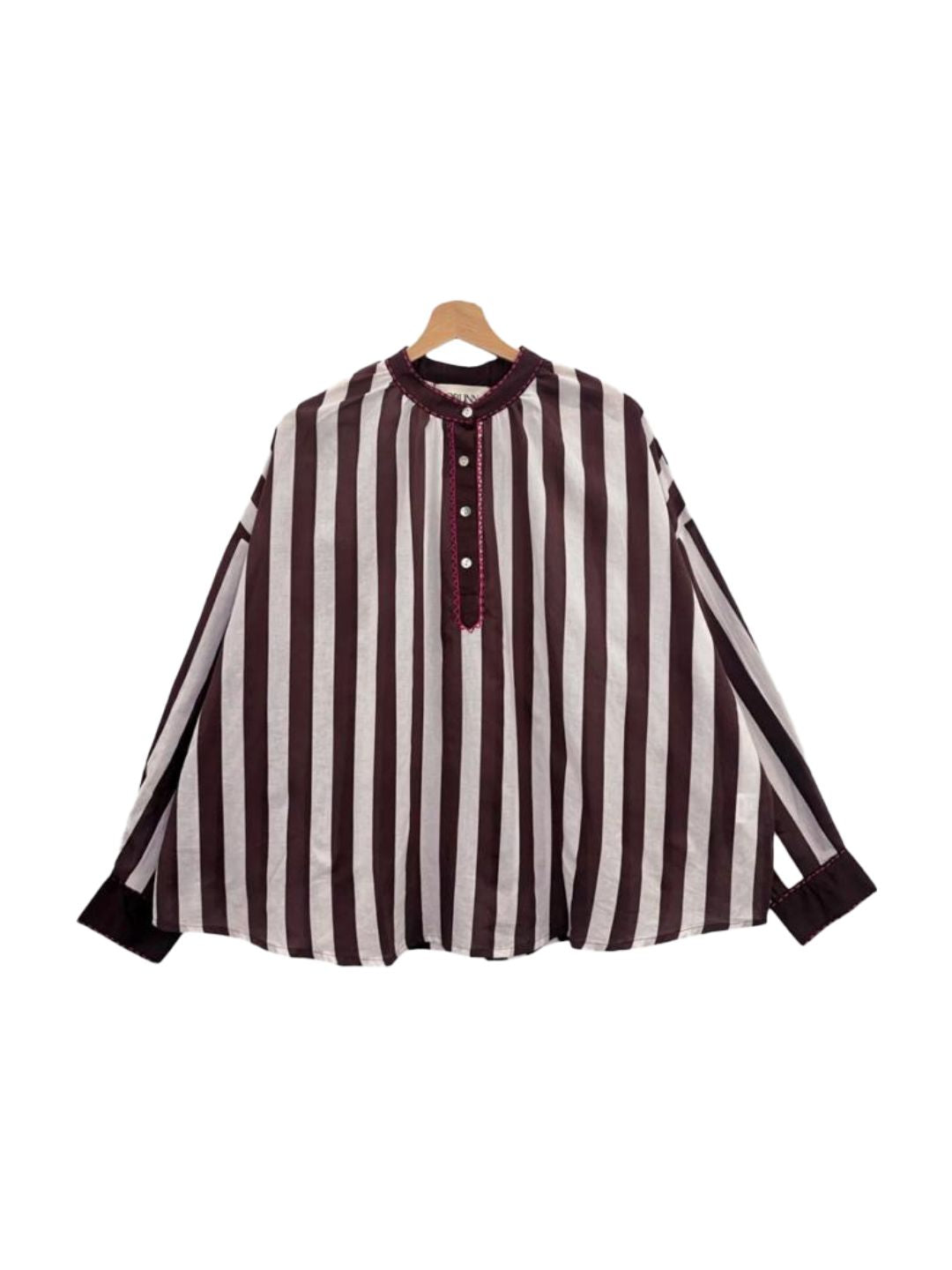CAMICIA SAINT-TROPEZ Righe Bianca e Bordeaux 8966