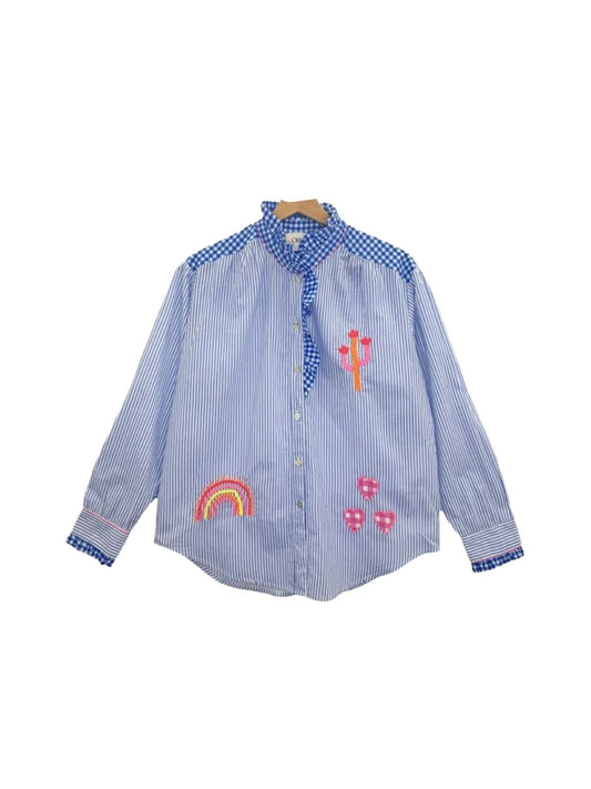 CAMICIA SAINT-TROPEZ Vichy Azzurro 8954