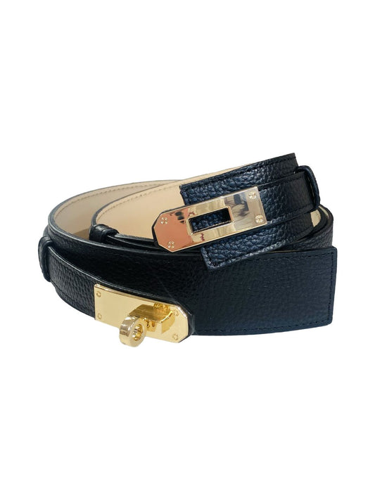 CINTURA IN PELLE NERA 201