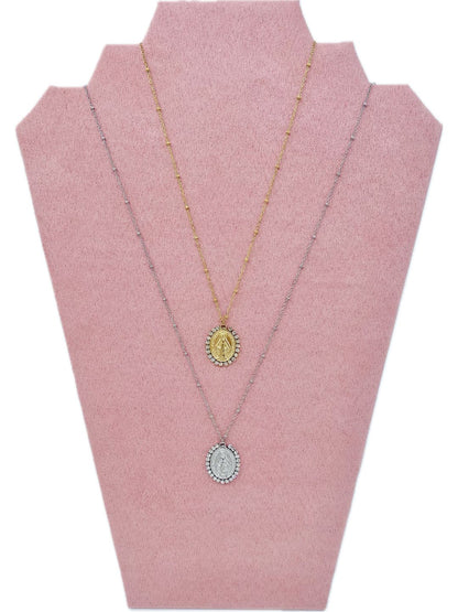 COLLANA MADONNA STRASS 100124-7