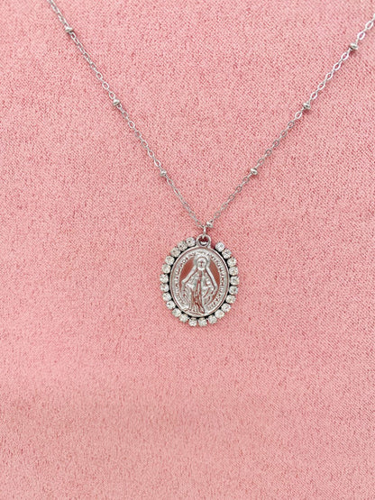 COLLANA MADONNA STRASS 100124-7