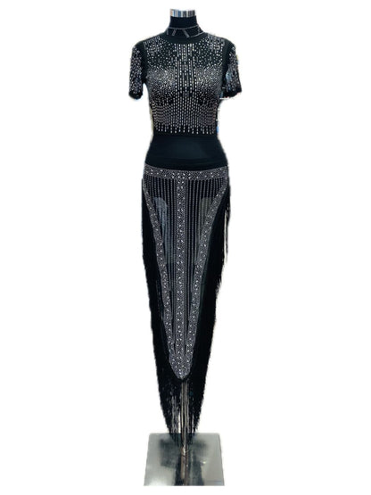 COMPLETO STRASS TOP GONNA FRANGE 739327