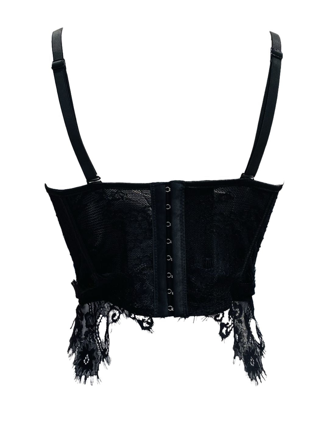 CORSETTO SOTTOGIACCA IN PIZZO NERO D4-1209