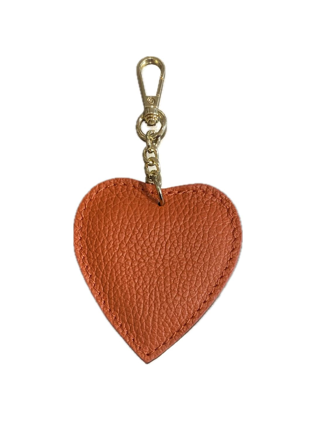 CUORE PORTACHIAVI IN PELLE ARANCIO 134
