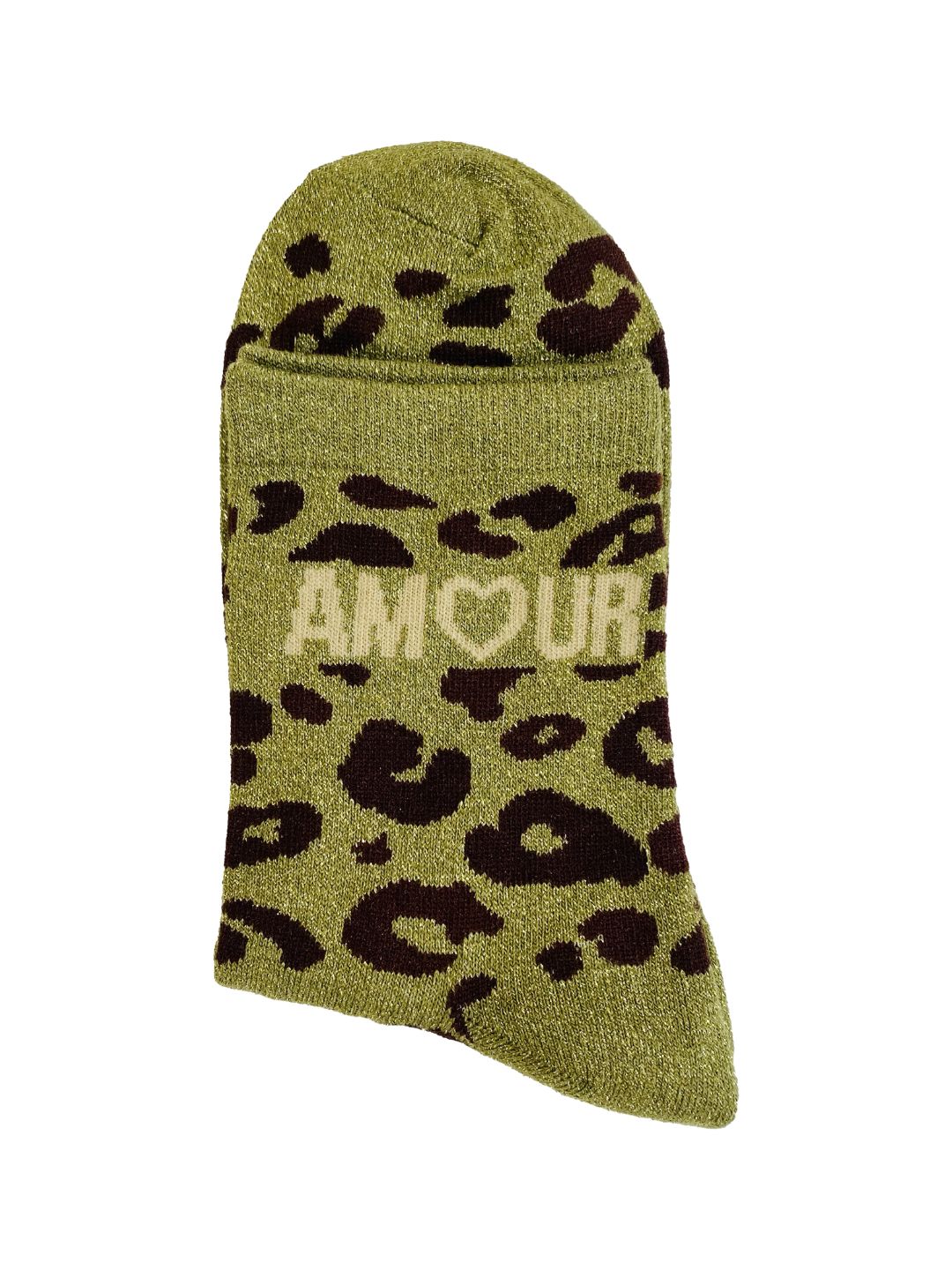 White Combed Cotton Glitter Leopard Socks – Billybelt