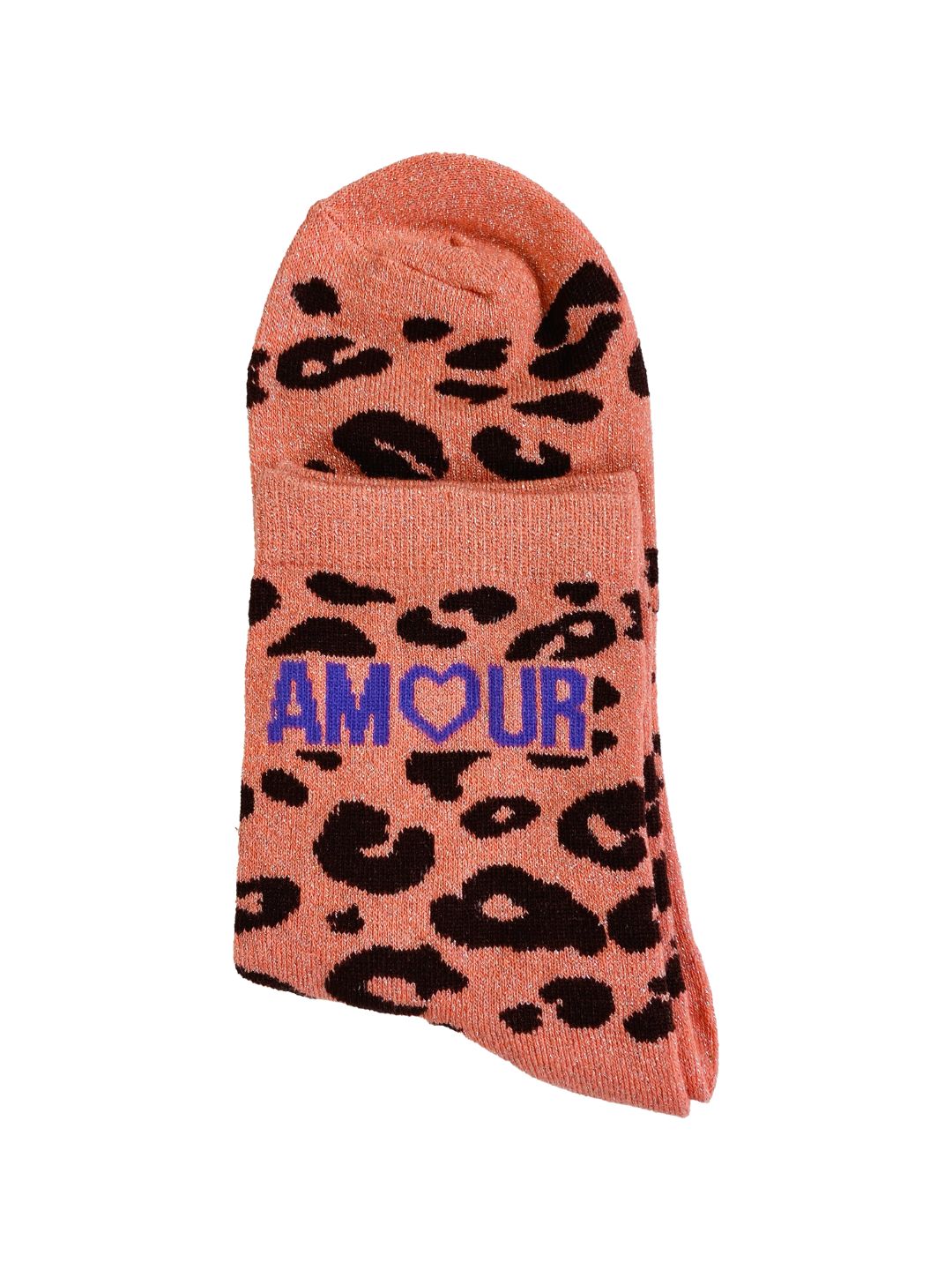 White Combed Cotton Glitter Leopard Socks – Billybelt