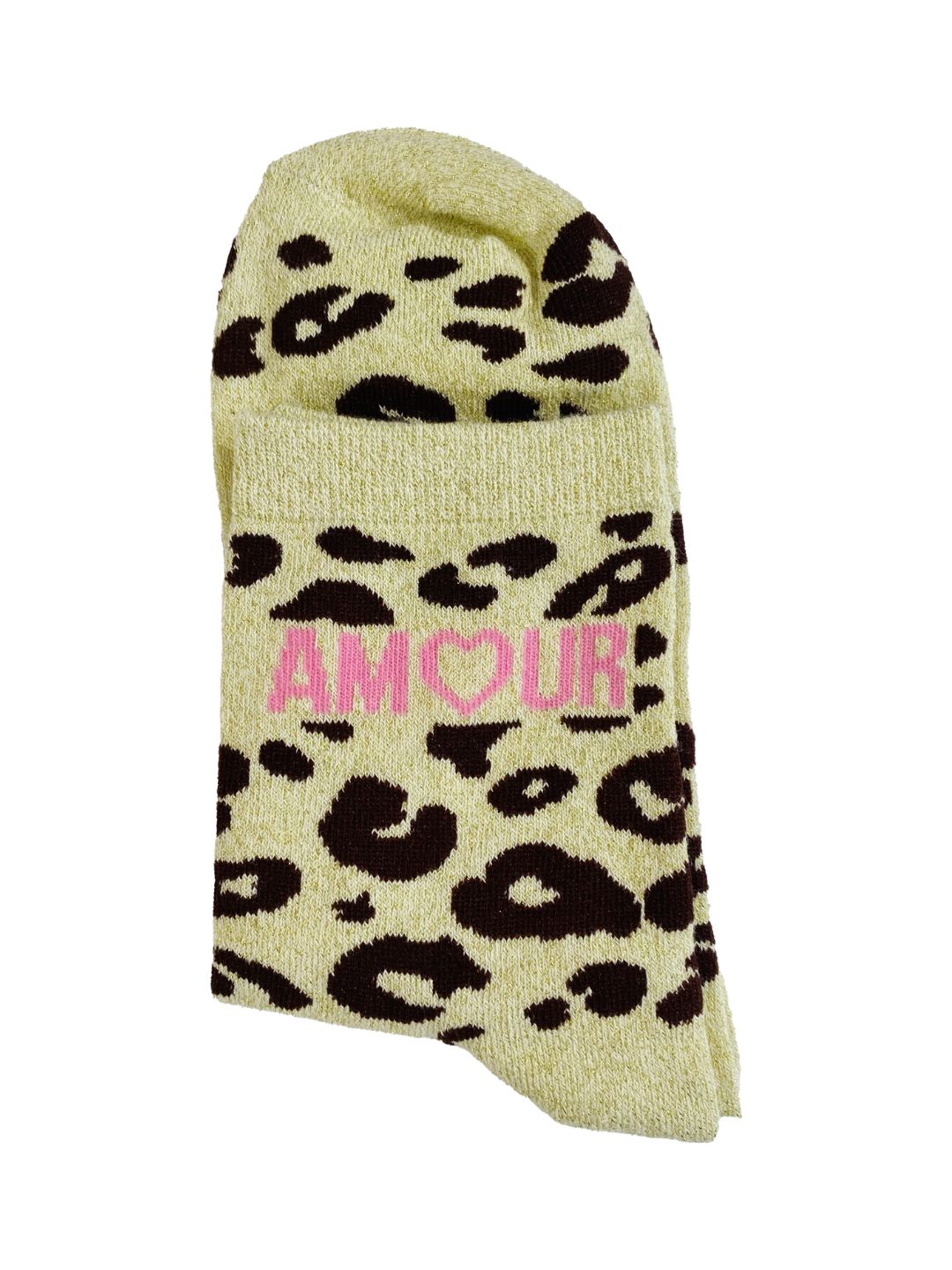 White Combed Cotton Glitter Leopard Socks – Billybelt