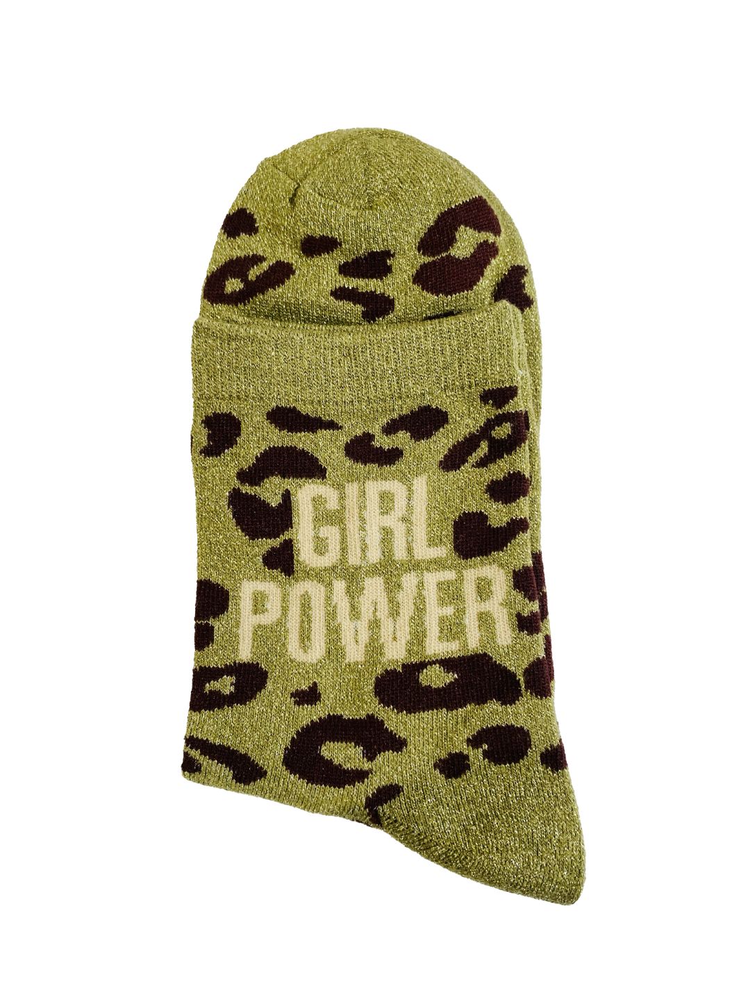 White Combed Cotton Glitter Leopard Socks – Billybelt