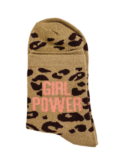 White Combed Cotton Glitter Leopard Socks – Billybelt