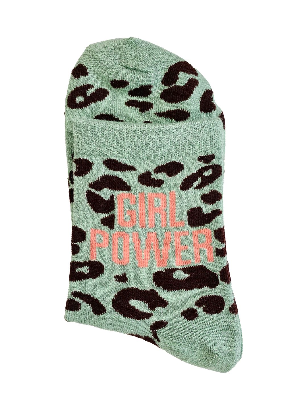 White Combed Cotton Glitter Leopard Socks – Billybelt