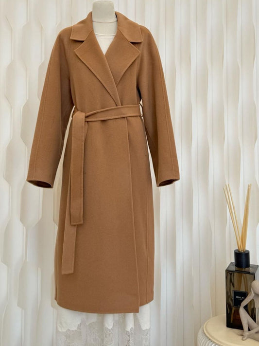 Cappotto Doppiato Cammello in Lana e Cashmere