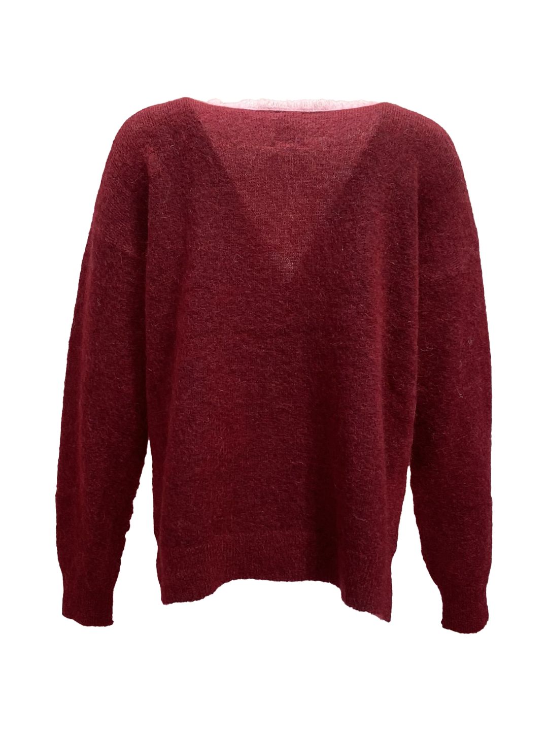 Cardigan Jenne Bicolor Rosa e Bordo Casbah Love