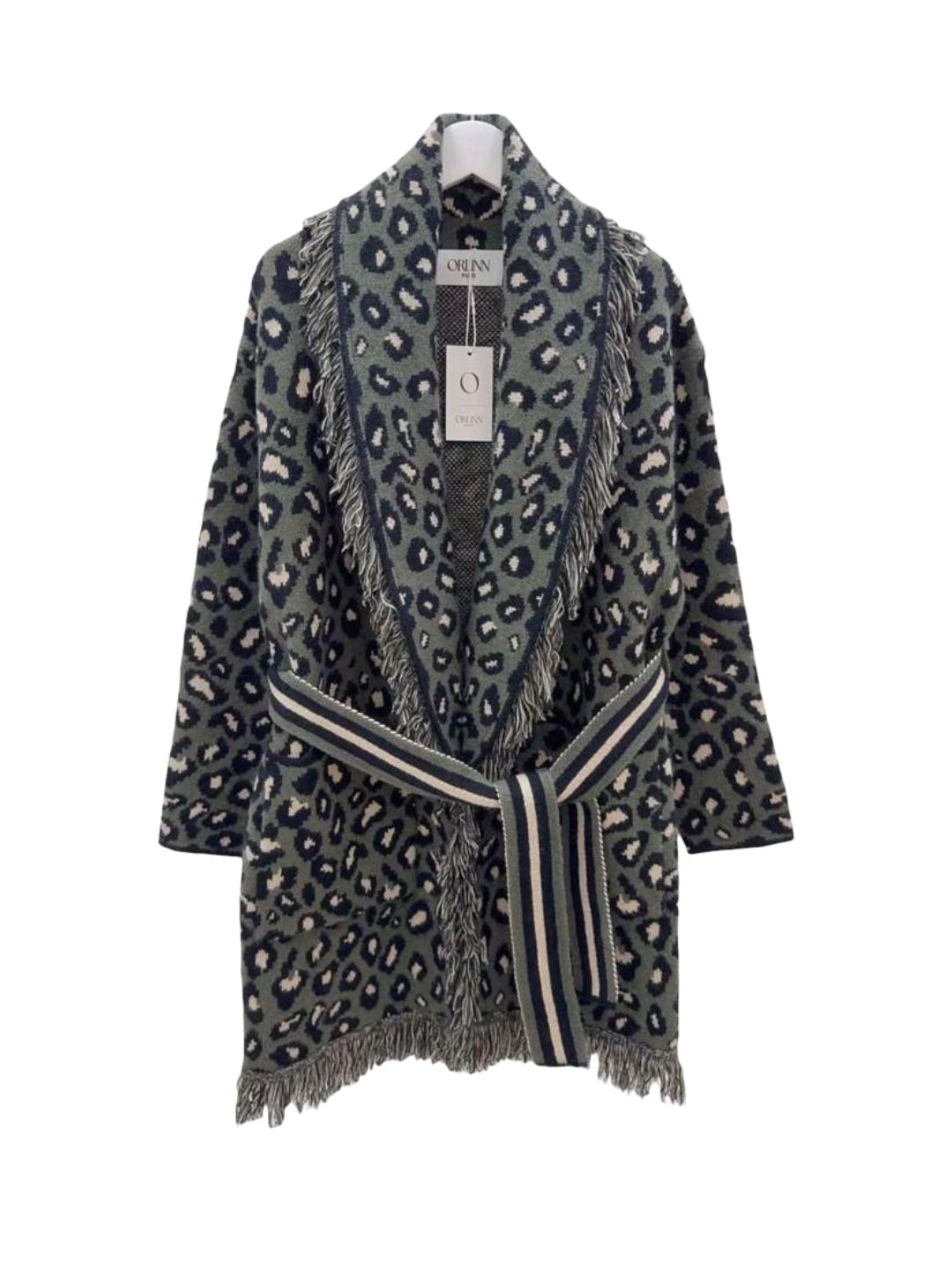 Cardigan Maculato Verde Militare 380