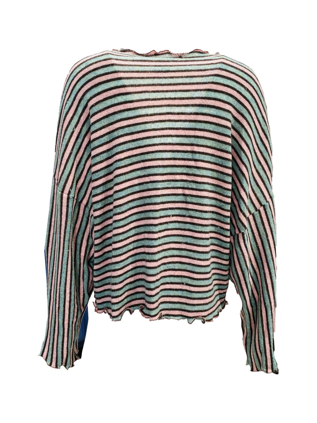 Cardigan Righe Menta e Rosa Ribes of LOVE