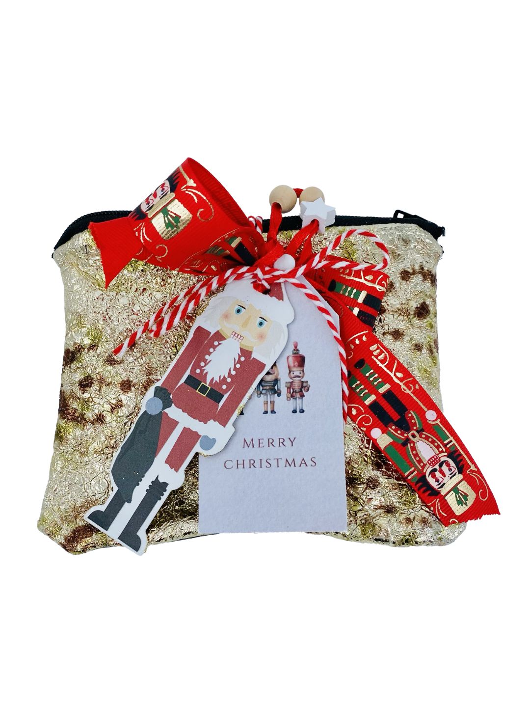 Confezione Natalizia PORTAMONETE IN PELLE+SOLDATINO SCHIACCIANOCI 🎁