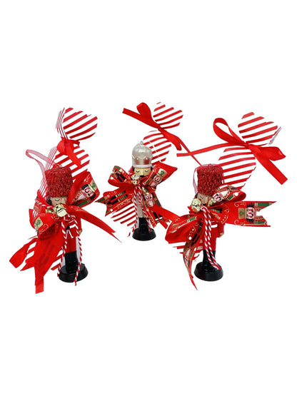 Confezione Natalizia SOLDATINO SCHIACCIANOCI+CARAMELLA CON BRACCIALE  🎁