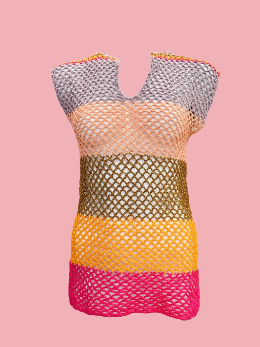 Crochet beach cover-up BEACH COVER UP VIBE Anabaum