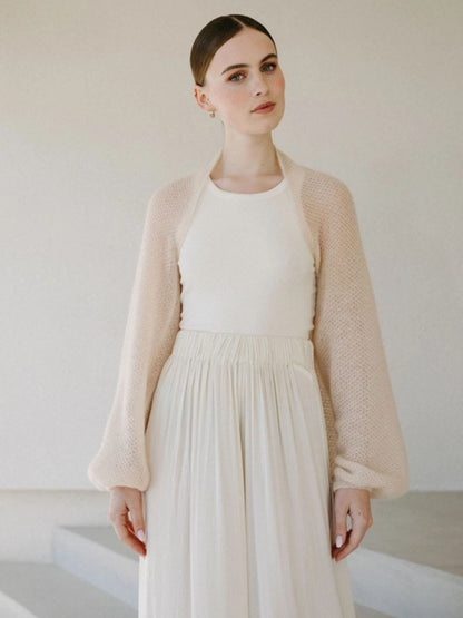 Coprispalle Bolero Sabbia Superkid Mohair 23SM5