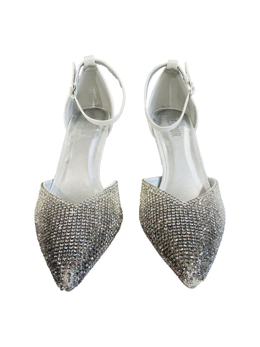 Décolleté Silver Con Punta Strass Sfumata AM73509
