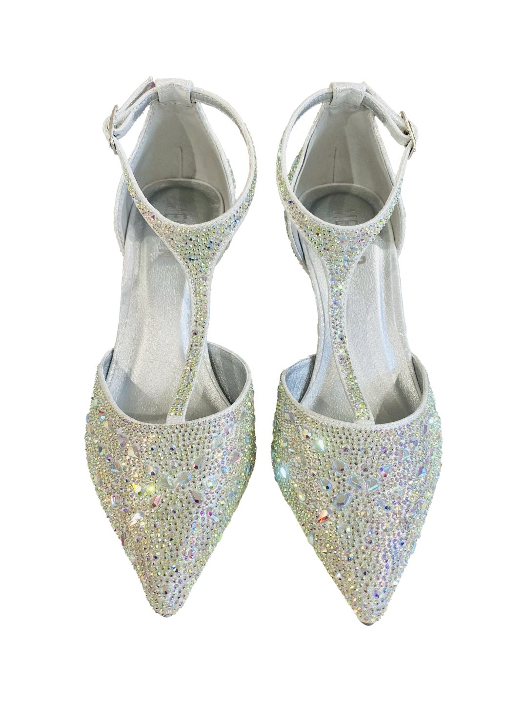 SILVER RHINESTONE SANDAL 24456