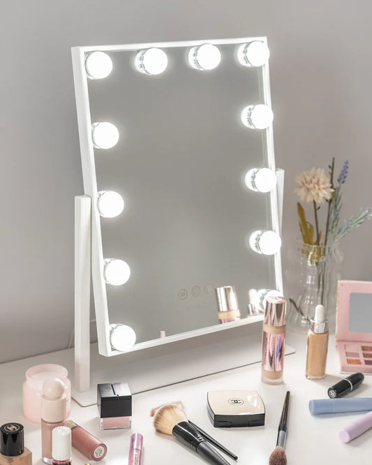 Specchio reclinabile luci LED Hollywood