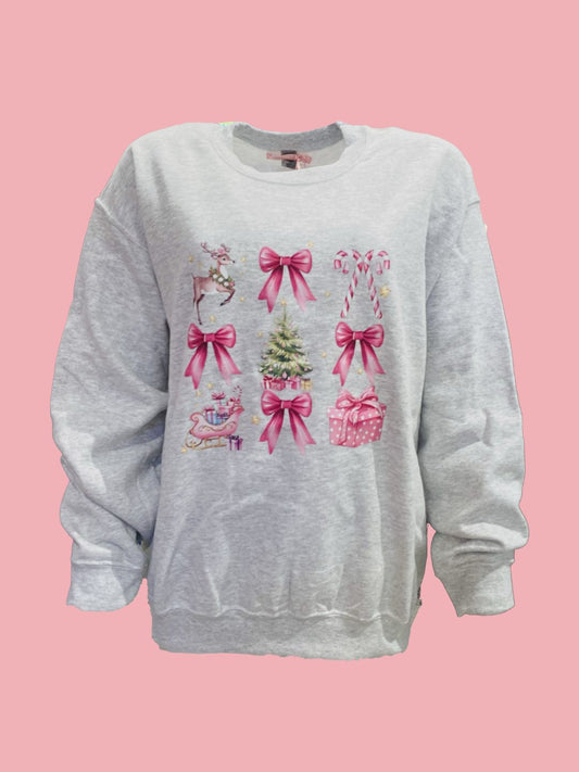 Felpa Grigia Bastoncini di zucchero  Ribes of LOVE 🍭