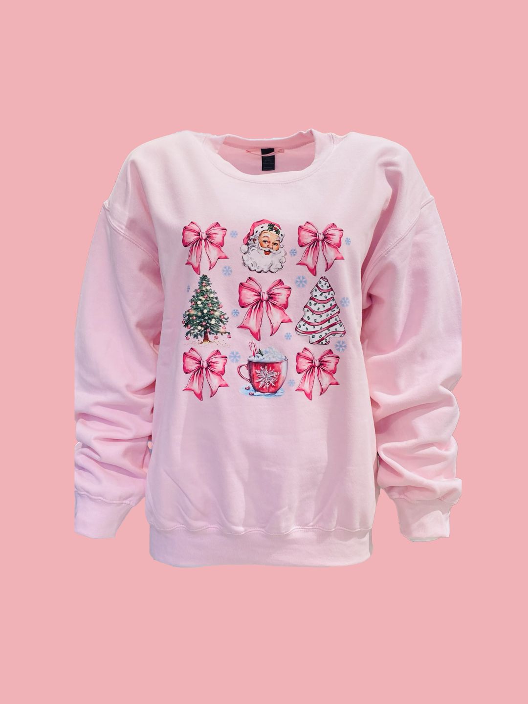 Pink Ribes of LOVE Bow Sweatshirt