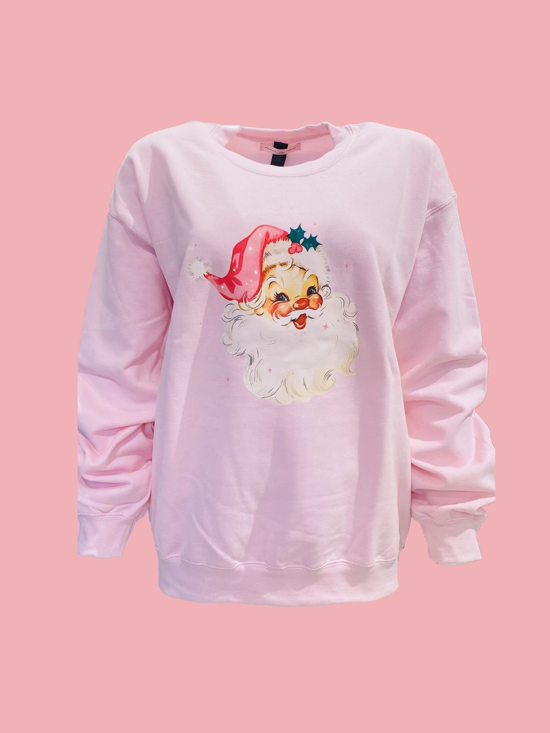 Pink Santa Claus Ribes of LOVE Sweatshirt