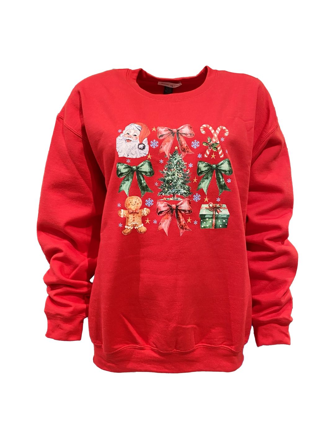 Red Santa Claus Sweatshirt Ribes of LOVE