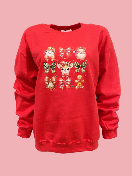 Felpa Rossa Pupazzo Neve Ribes of LOVE