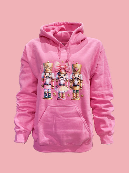 Felpa con Cappuccio “Schiaccianoci” Fucsia – Ribes of Love💖