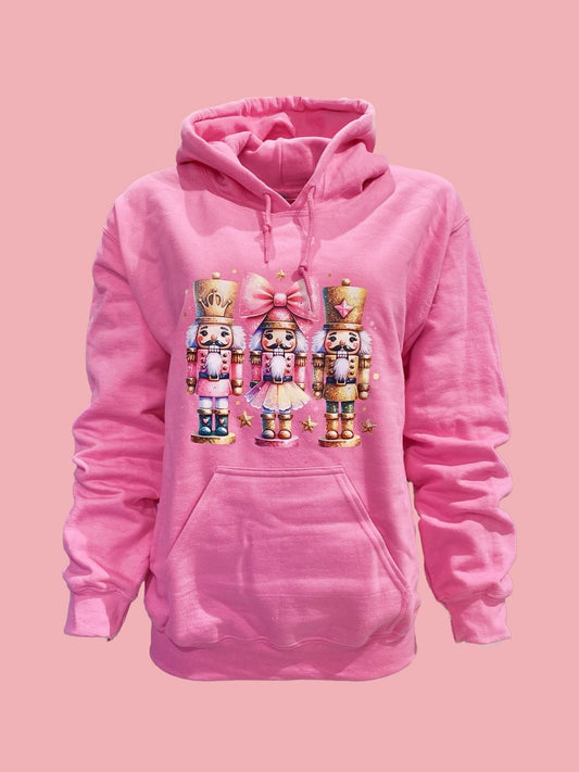 Felpa con Cappuccio “Schiaccianoci” Fucsia – Ribes of Love💖