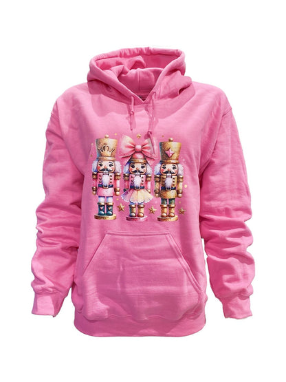 Felpa con Cappuccio “Schiaccianoci” Fucsia – Ribes of Love💖