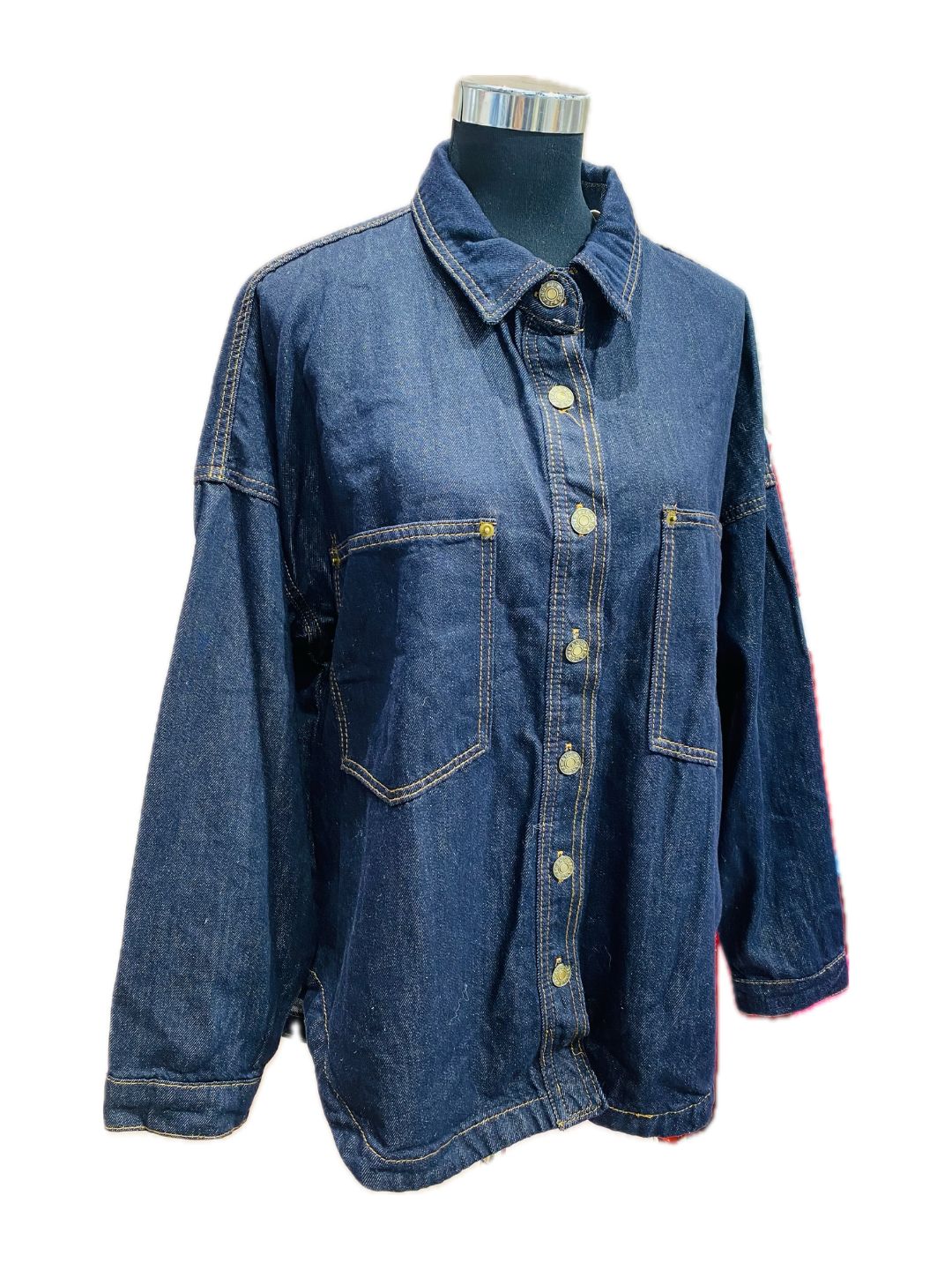 GIACCA CAMICIA DENIM OVERSIZE