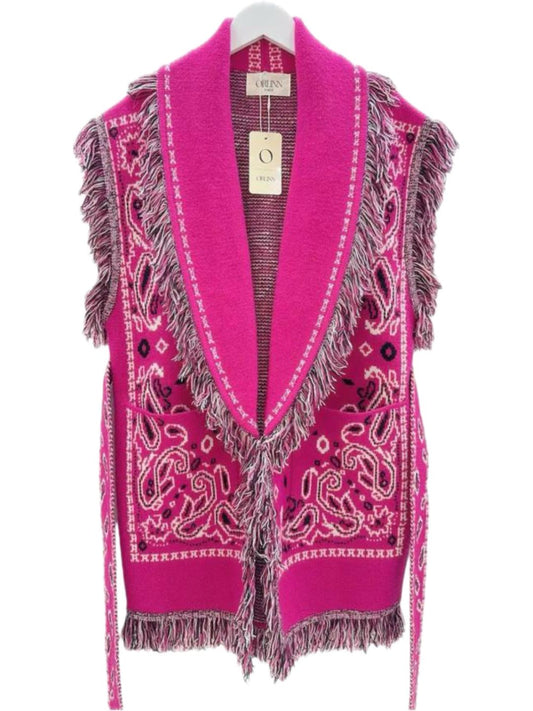 GILET BANDANA FUCSIA