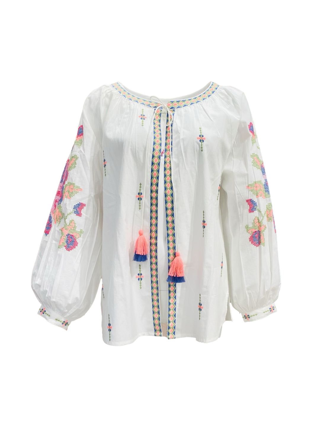 Giacca Ricamata in Cotone boho-chic
