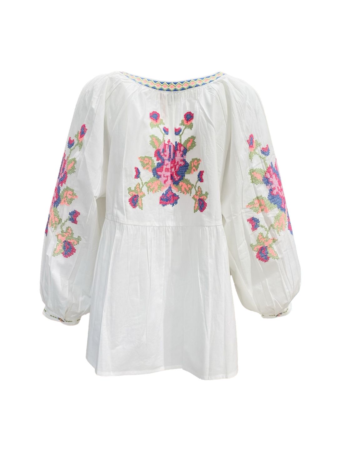 Giacca Ricamata in Cotone boho-chic