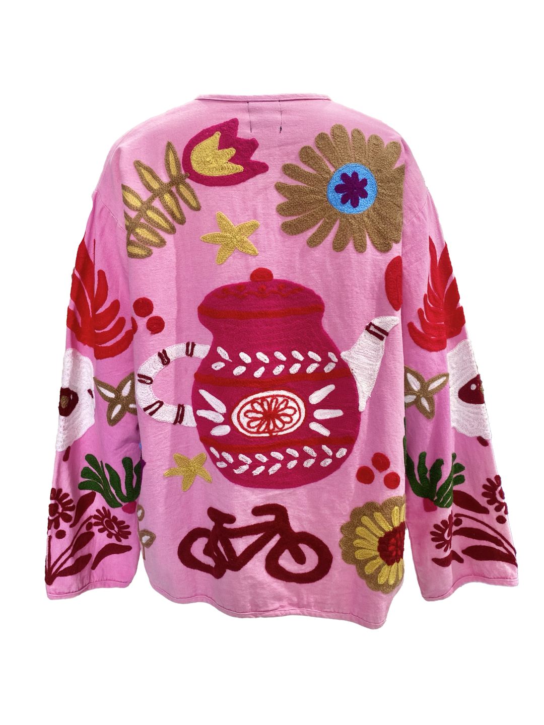 Giacca Suzani Teiera in cotone Rosa