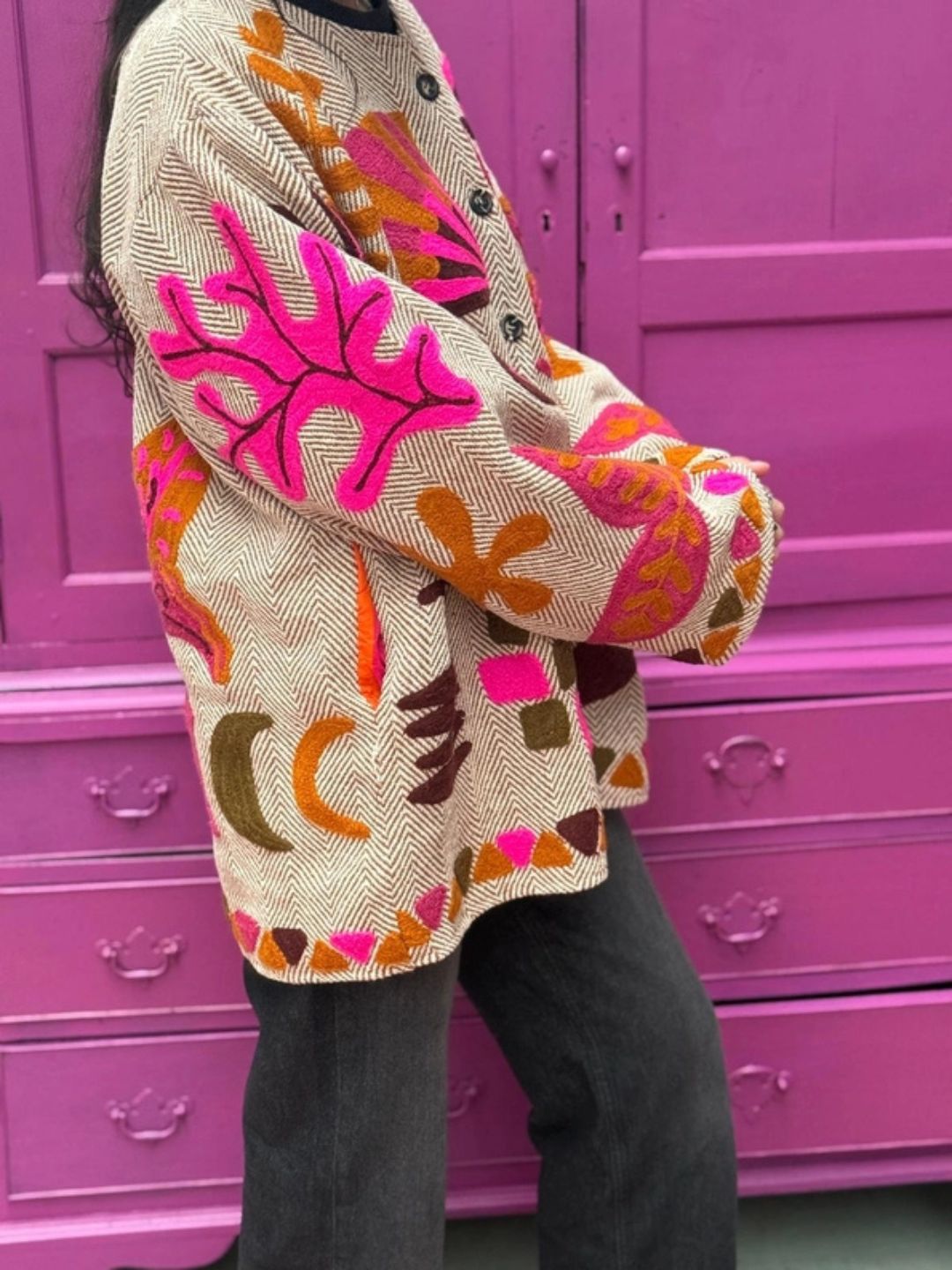 Giacca Suzani in TWEED FISH