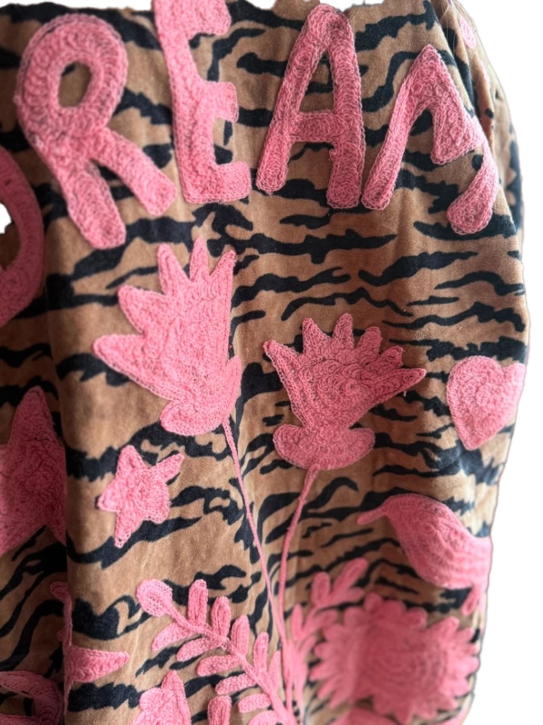 Giacca Suzani in velluto Dream Tigre rosa