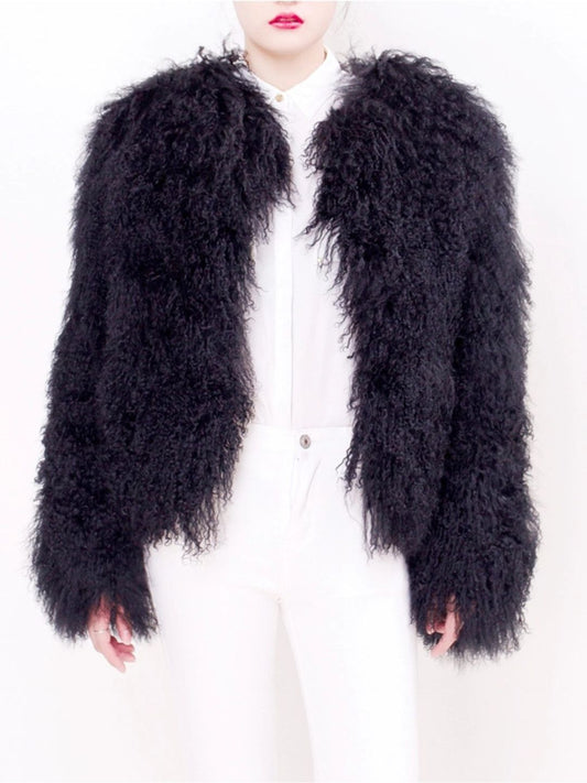 Giacca in Shearling Nera